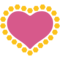 Heart Decoration emoji on Google